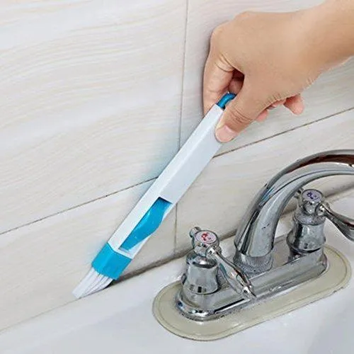 0850 5 in 1 Multi-Function Plastic Window Slot Keyboard Wardrobe Dust Removal Cleaning Brush(Set of 2 pcs )
