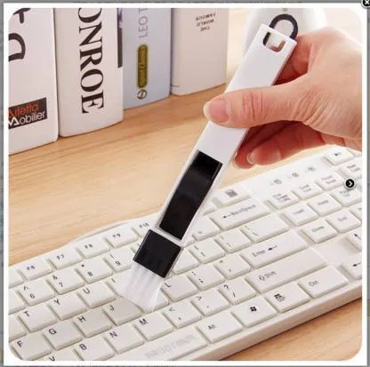 0850 5 in 1 Multi-Function Plastic Window Slot Keyboard Wardrobe Dust Removal Cleaning Brush(Set of 2 pcs )
