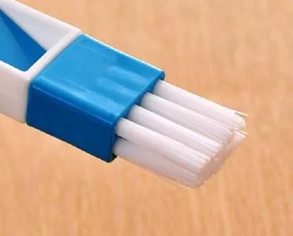 0850 5 in 1 Multi-Function Plastic Window Slot Keyboard Wardrobe Dust Removal Cleaning Brush(Set of 2 pcs )