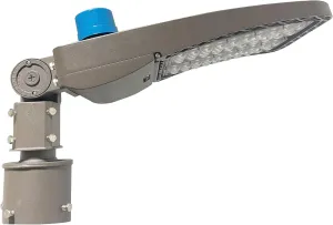 1 Pack Round Tenon Adaptor Bracket and 1 Pack 200W LED Parking Lot Light 5000K LED Parking Lot Lights with Photocell Slip Fitter 24000lm Shoebox Pole Lighting for Street Area Stadium (ZJ008 LD182)