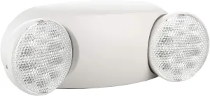 1 Pack White LED Emergency Lights with Battery Backup, Two Head Adjustable Emergency Lighting Fixtures-Fireproof Materials-Emergency Lighting Fixture/Emergency Light Home.