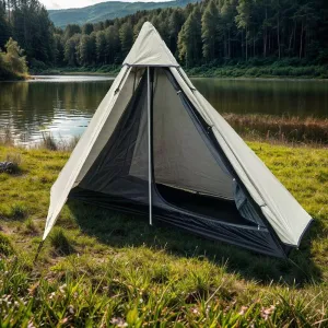 1 Person Tent Ultralight Tipi Tent for Outdoor Camping Backpacking Hiking One Man Small Tent