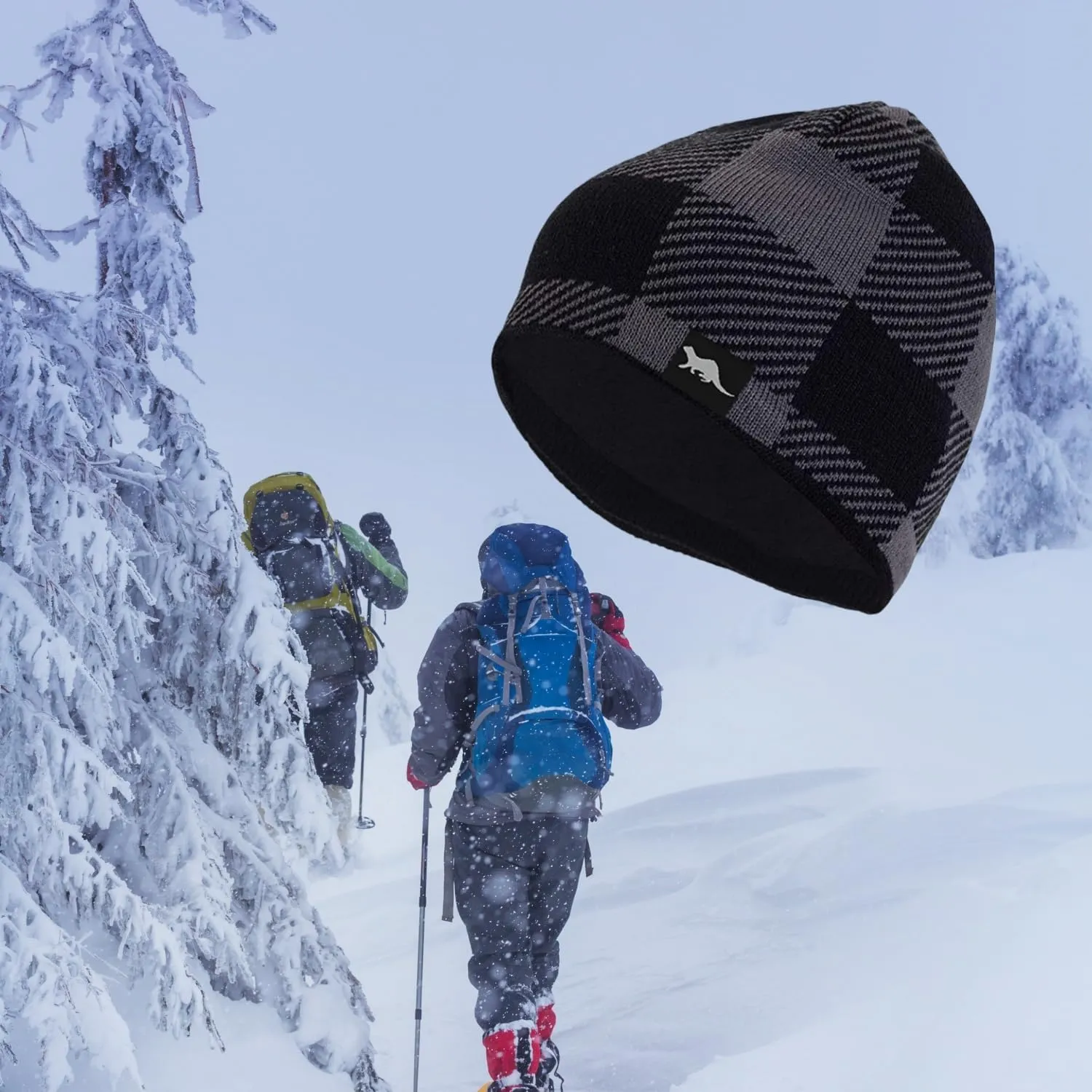 100% Waterproof, Windproof, Breathable - Beanie Hat Suitable for All Activities in All Weather Conditions Hat