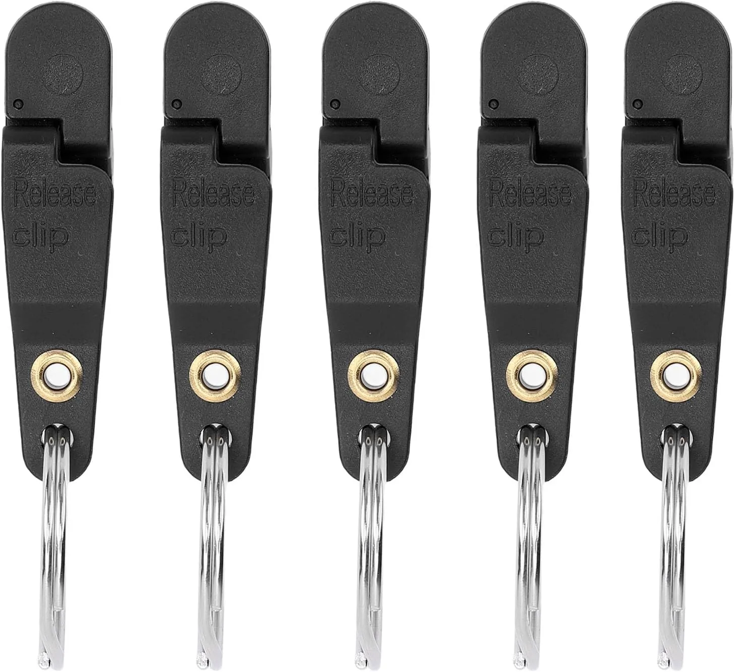 10Pcs Heavy Tension Snap Release Clips Fishing Trolling Padded Release Clips with Key for Planer Board Kite