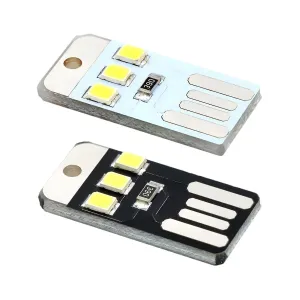 10pcs/lot Camping Night Hiking Tent Lamp Light Outdoor Portable Energy Saving Flashlight Mini Ultra-Thin Mobile USB LED Keychain