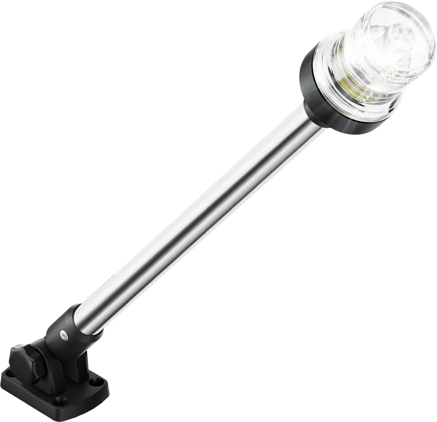 18 Inches Boat Stern Light Anchor Light LED Marine, Waterproof IP67 Fold Down White Back Boat Navigation Lights for Pontoon, Jon Boats, Bass Boat (12-24V)
