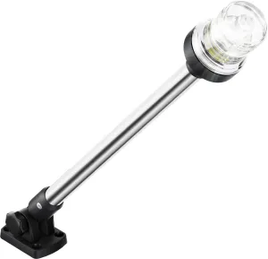 18 Inches Boat Stern Light Anchor Light LED Marine, Waterproof IP67 Fold Down White Back Boat Navigation Lights for Pontoon, Jon Boats, Bass Boat (12-24V)