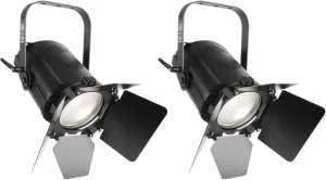 (2) Chauvet DJ EVE F-50Z LED Fresnel DMX White D-Fi Spot Lights, w/Manual Zoom
