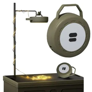 2 In 1 LED Camping String Light with Hook Portable String Lamp USB Rechargeable Garden Decoration Lamp 200LM for Outdoor Garden