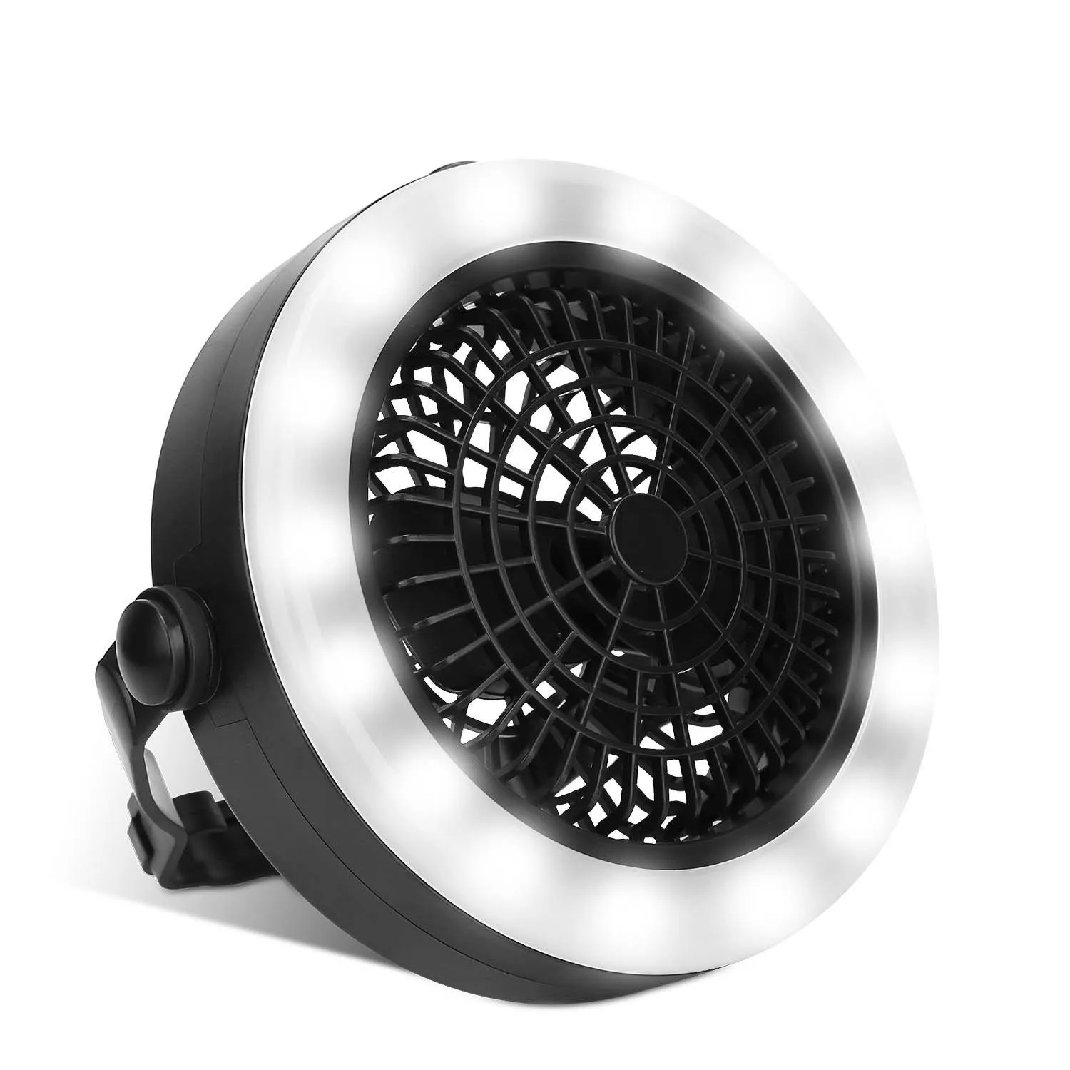 2-in-1 Outdoor Battery/USB Operated Portable Camping LED Fan