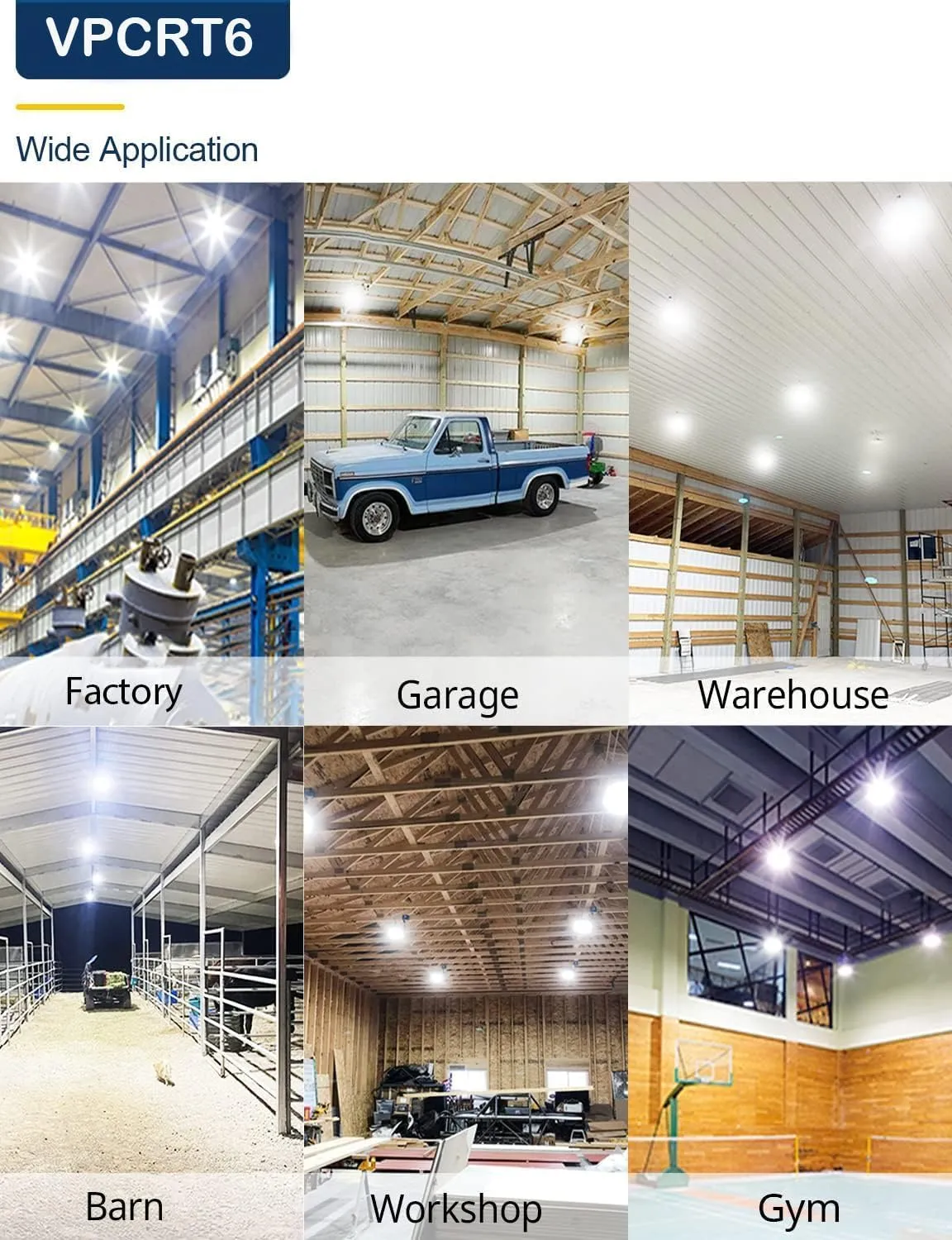 2 Pack UFO LED High Bay Light 150W, Plug & Play LED High Bay Light, 21000LM with US Plug, IP65 Waterproof Shatterproof Commercial Bay Lighting for Warehouse Barn Garage Workshop Factory