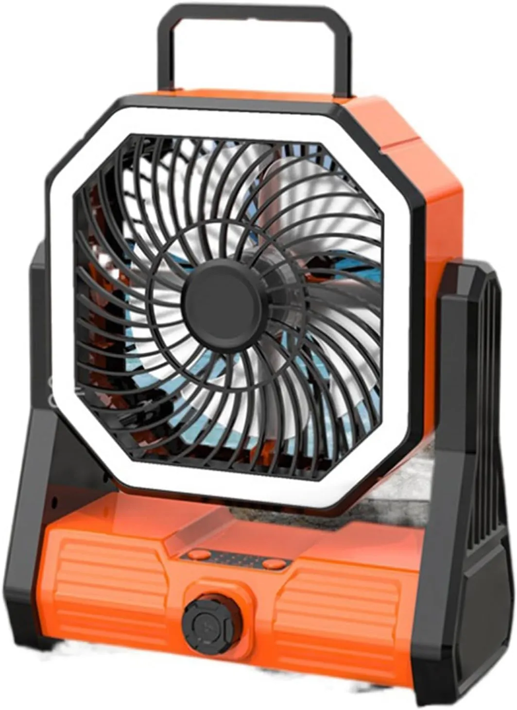 20000mAh Camping Fan with Hook Handle for Tent Camping Rechargeable Fan Camping with Led Light for Travel Office