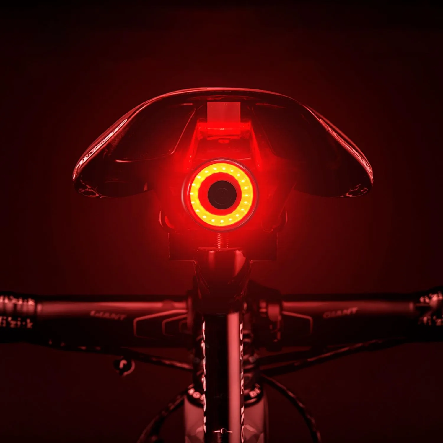 【2025 Upgraded】 Bike Tail Lights, Smart Rear Bike Light, Auto On/Off 5Modes Bicycle Brake Lights, IP55 Waterproof, USB-C Rechargeable, Ultra Bright LED Warning Light for Bicycle/Helmet/Scooter
