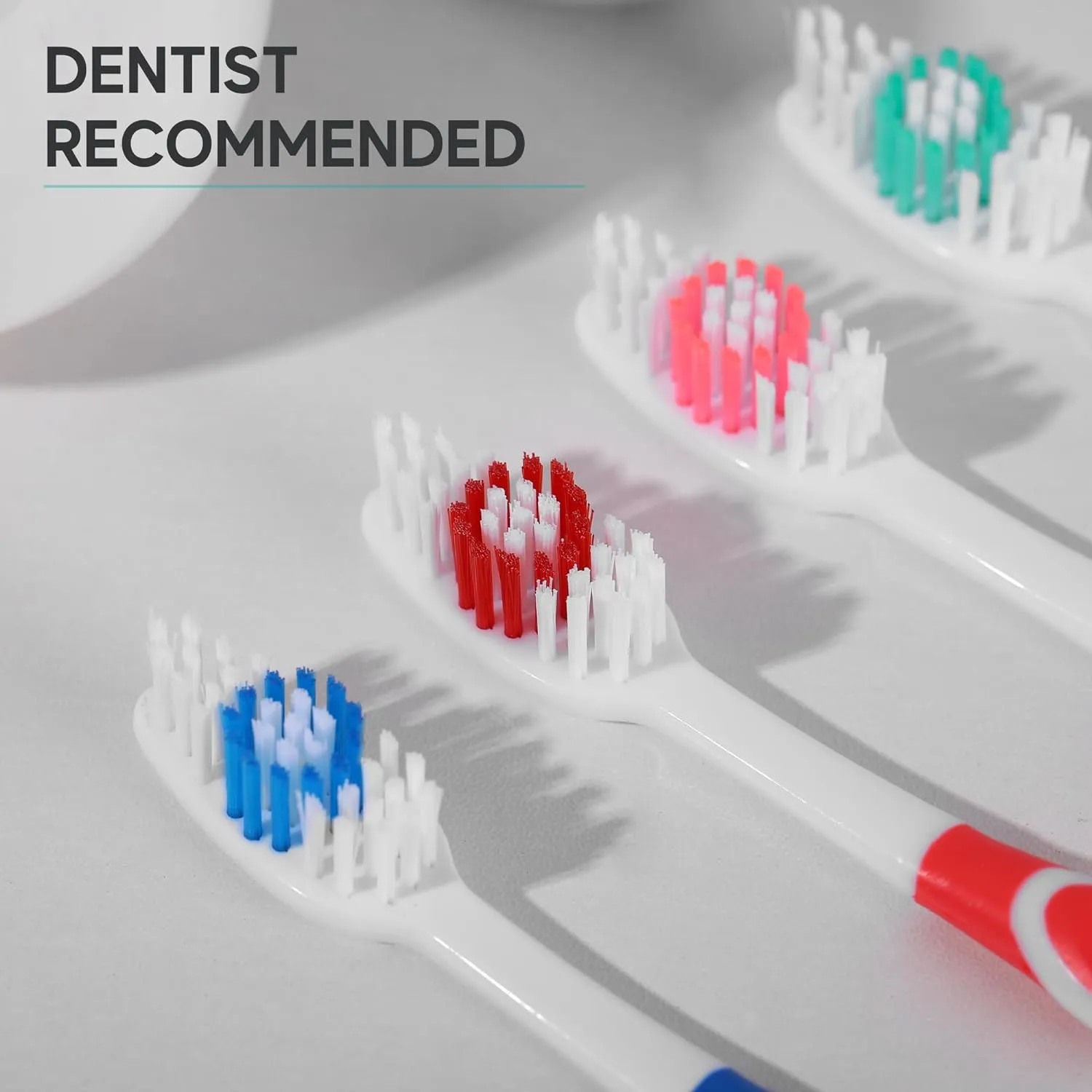 240 Pack Bulk Toothbrushes w/Cover Caps, Individually Wrapped Disposable Travel Toothbrush, Value Size, Long Lasting 3  Months, Med-Soft Manual Teeth Brush Bristles, 4 Colors (Red Green Blue Pink)