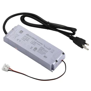 24V Dimmable LED Driver,LED Light Strip 100W Dimmable Driver,Magnetic,110 V AC to 24 Volt Transformer,Compatible with Lutron Leviton Dimmers,LED Power Supply with Removable AC Cord