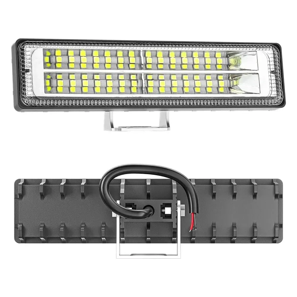 28 LED 84W Work Light Bar - 9-30V Flood Lamp for Off-Road, Driving, Fog, Suitable for Ford, Toyota, SUV, 4WD, 6500K LED Beams