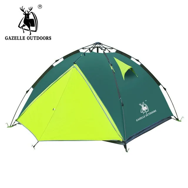3-4 person green camping tent
