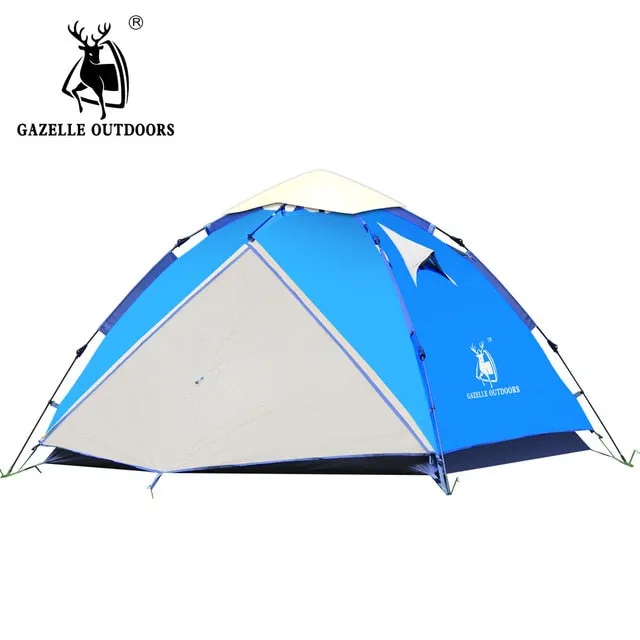 3-4 person green camping tent