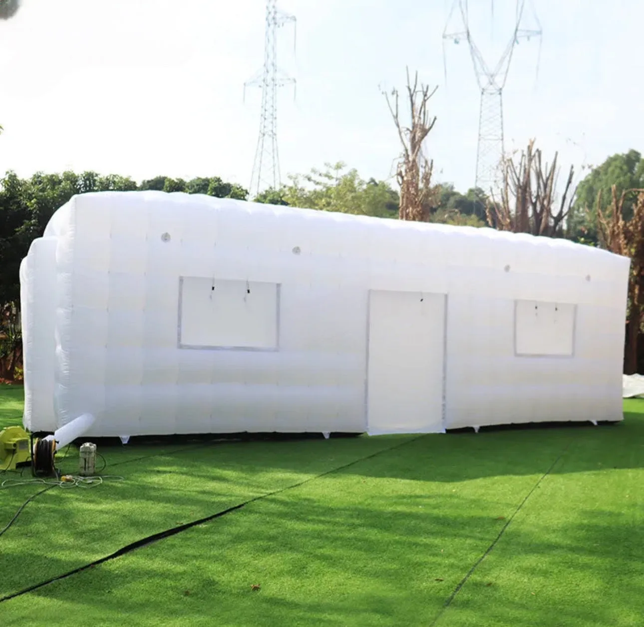 33ft Inflatable LED White Advertising Tent