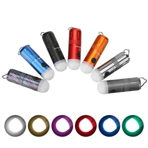350LM Tiny Camping Lantern: Type C Rechargeable, Mini LED Keychain Flashlight, Magnetic Work Light for Outdoor EDC