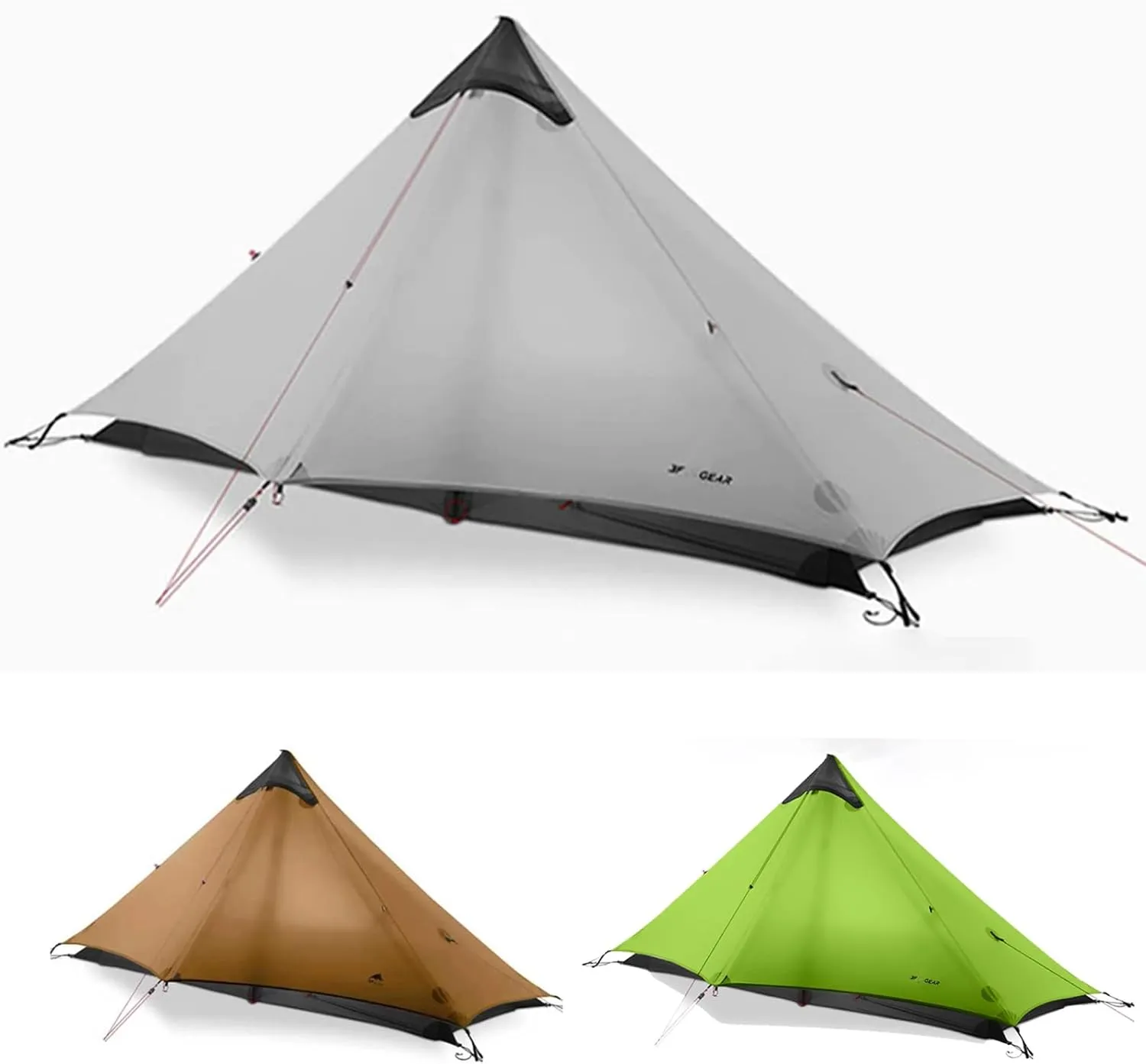 3F UL Gear Lanshan Ultralight Tent Waterproof Professional Hiking Tent 1 Person 2 Person Tents