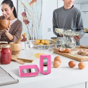 3PCS Egg Shell Opener, Egg Cracker Egg Peeler Egg Separator for Raw Eggs, Hard Boiled Egg Peeler Tool for Cutting Eggs, Eggs Breaker Kitchen Gadgets for Cooking Bakery (Orange&Pink&Yellow)