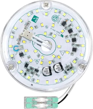 4 Inch Ceiling Fan LED Light Replacement, 18W 3000K 2100LM Ceiling Fan Light Kit, Round LED Engine Retrofit Kit, Fan Light Kit Replacement, 120V, CRI90, Dimmable (Warm White)