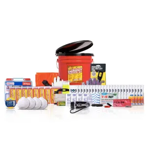 4 Person Home Survival Kit - Premium with Seat