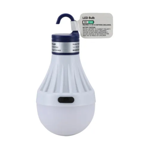 40 Lumen White Bulb Tent Light with Batteries / Ideal for Camping