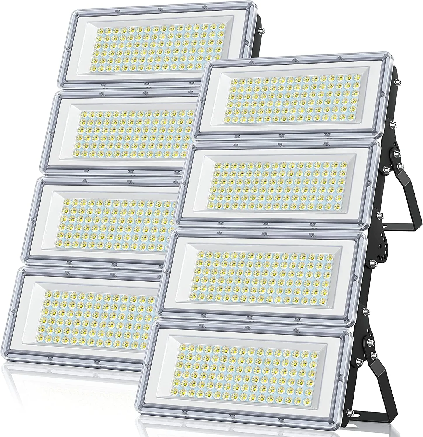 400W LED Flood Light 2 Pack, 40000LM 7000K Super Bright Stadium Lights Outdoor LED, IP67 Waterproof Stadium Flood Lights Outdoor for Yard,Garden (800, Watts)