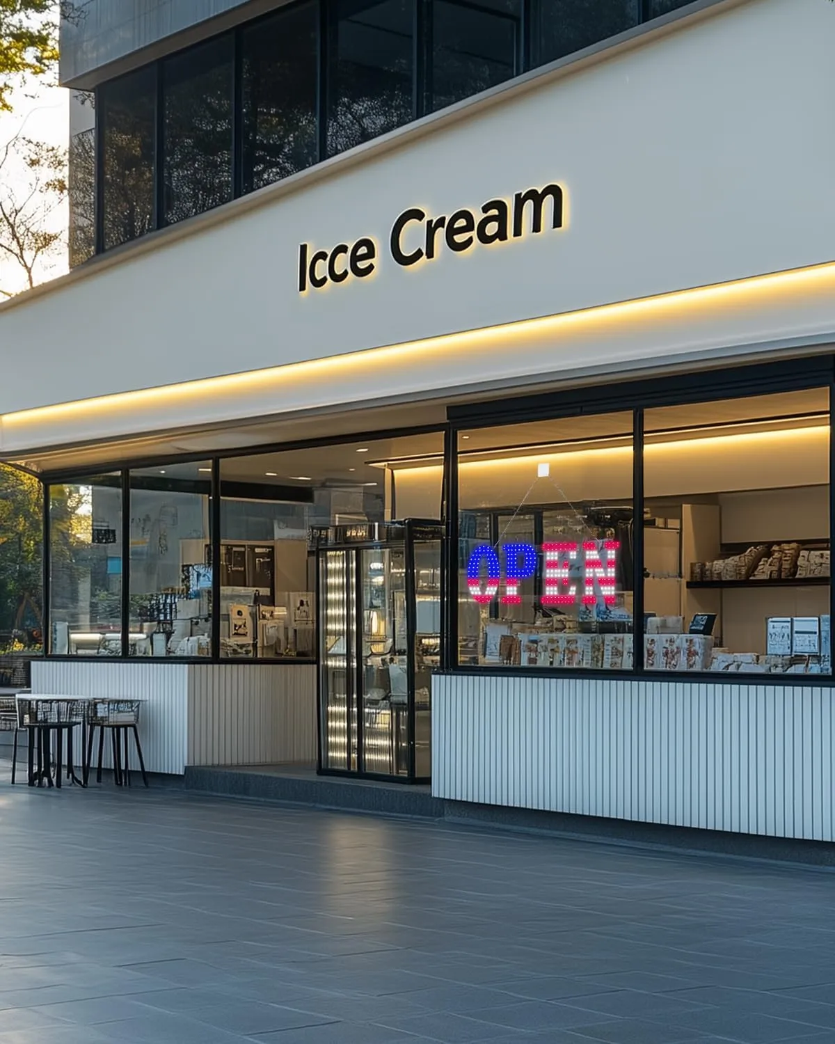 40"x14" Large LED Open Sign BT and Remote Control Open Signs Super Bright Dimmable Business Open Sign for Storefront Window Bar Salon Cafes Retail Shops White Red Blue