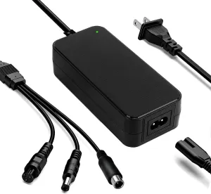 42V 2A Replacement Charger for 36V Electric Scooter Lithium Battery, 3 in 1 Scooter Charger for Gotrax, Jetson, Swagtron, Brid, Segway, Xiaomi, Razor, Sisigad