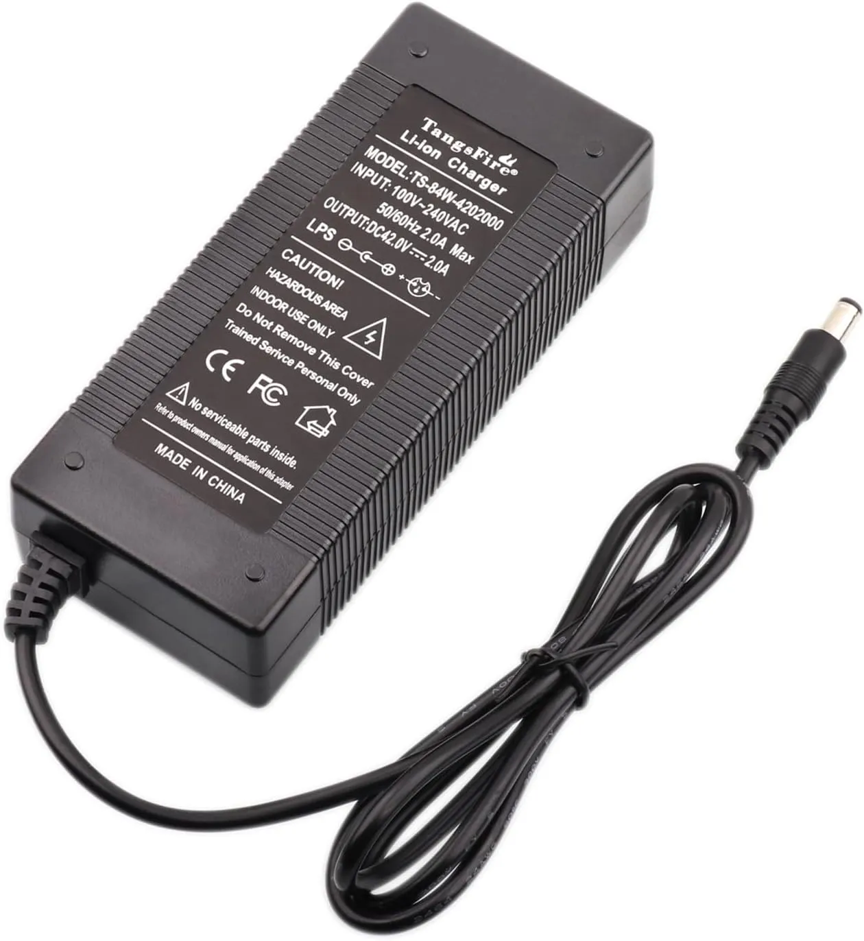 42V Power Charger 42 Volt DC 1-Prong with 3 Prong Inline Converter 42 v Capacity 36vdc 7.5ah 44V 36V compatiable with Glare Wheel Kugoo Swagtron Gotrax Jetson Hiboy aovopro caroma