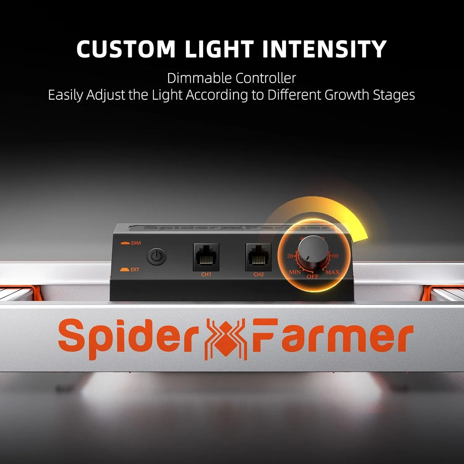 480W 6-Bar LED Grow Light: Full Spectrum 1680pc Diodes 2.8 Umol/J, Dimmable 10-100%, 4x4/5x5
