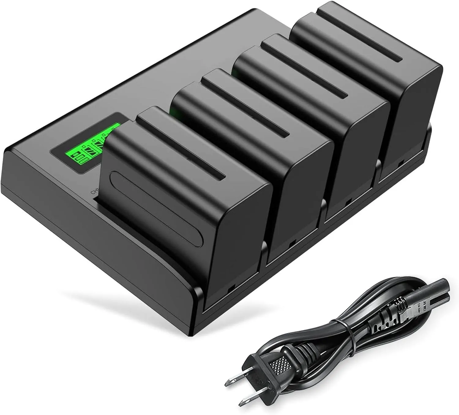 4&6 Pack NP-F970 Batteries 8900mAh and 4/6-Channel Charger Compatible with NP F970, F960, F950, F930, F770, F750, F570, F550, F530, F330 and Handycams, Field Monitor, Video Light (4 Channel&4 battery)