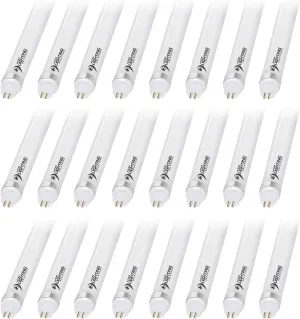 4ft 24W T5 High Output LED Tube Light, 45.75", F54T5 Equal, 5000K (Cool White), Frosted Lens, 3500 lm, G5 Mini Base, 100-277V, Ballast Bypass, Dual-End Powered, LED Shop Light, UL-Listed (24-Pack)