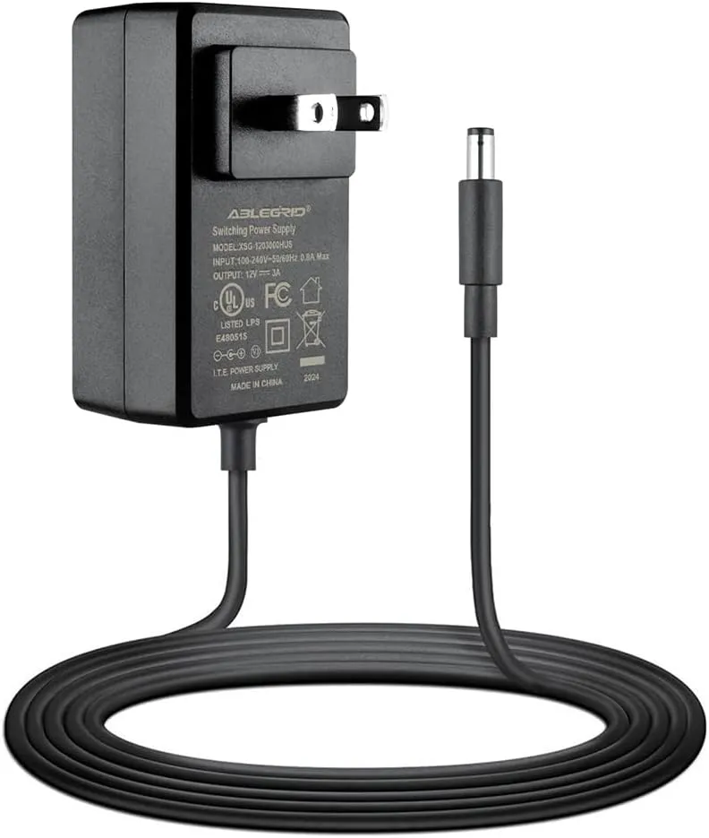 4ft Small AC DC Adapter Compatible with Current USA Satellite Freshwater LED Aquarium Light 18-24 18 to 24-Inch Model 4000 4000-A 4000-B Power Supply Cord Battery Charger Mains PSU