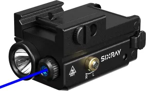500 Lumen Pistol Light Laser Combo Rechargeable Blue Laser Beam