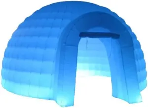 5x3mH New Inflatable Igloo Dome Tent with LED Lights Blower for Promotion Party