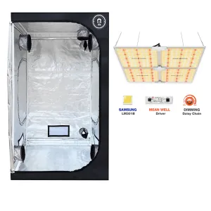 5x5 Living Room Grow tent With Spider Farmer SF4000 LED Grow Light