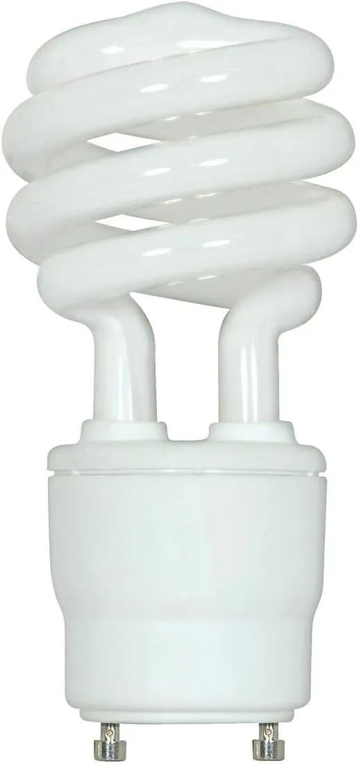 (6-Pack) Satco S8209 18-Watt 4100K GU24 Base Mini Spiral Compact Fluorescent Lamp, 75W Equal