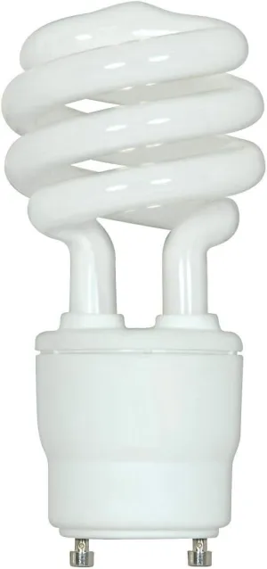 (6-Pack) Satco S8209 18-Watt 4100K GU24 Base Mini Spiral Compact Fluorescent Lamp, 75W Equal
