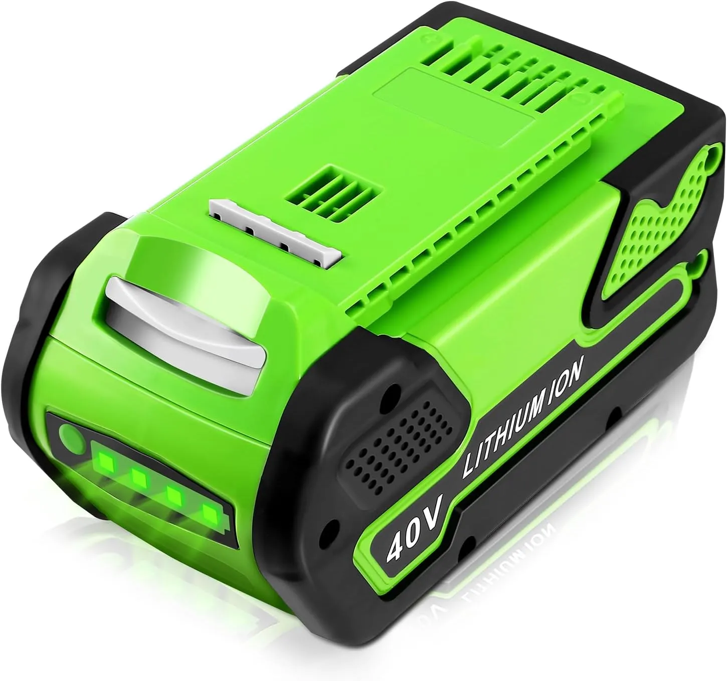 6.0Ah 40V Lithium Battery Replacement for GreenWorks 40V Battery 29472 29462 Battery Compatible with GreenWorks 40V G-MAX Power Tools 29252 20202 22262 25312 25322 20642 21242(NOT for Gen 1)