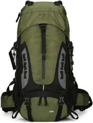 60L Camping Backpack Travel Bag Climbing Rucksack Hiking Storage Pack Outdoor Mountaineering Sports Shoulder Bags