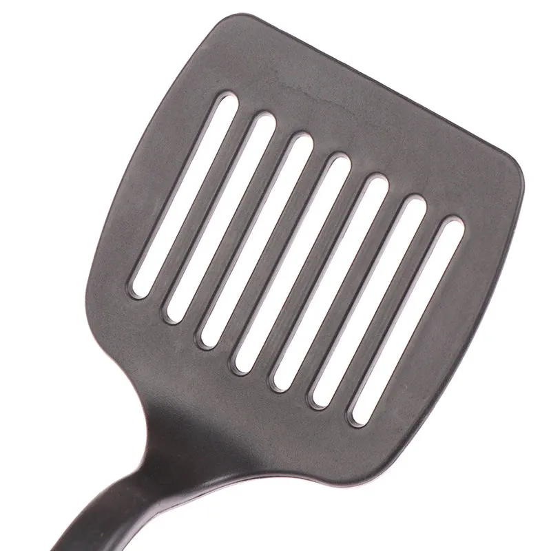 6Pcs Nylon Multifunction Black Shovel Spoon Soup Ladle Spatula Set Non-Stick Kitchenware Cooking Tools