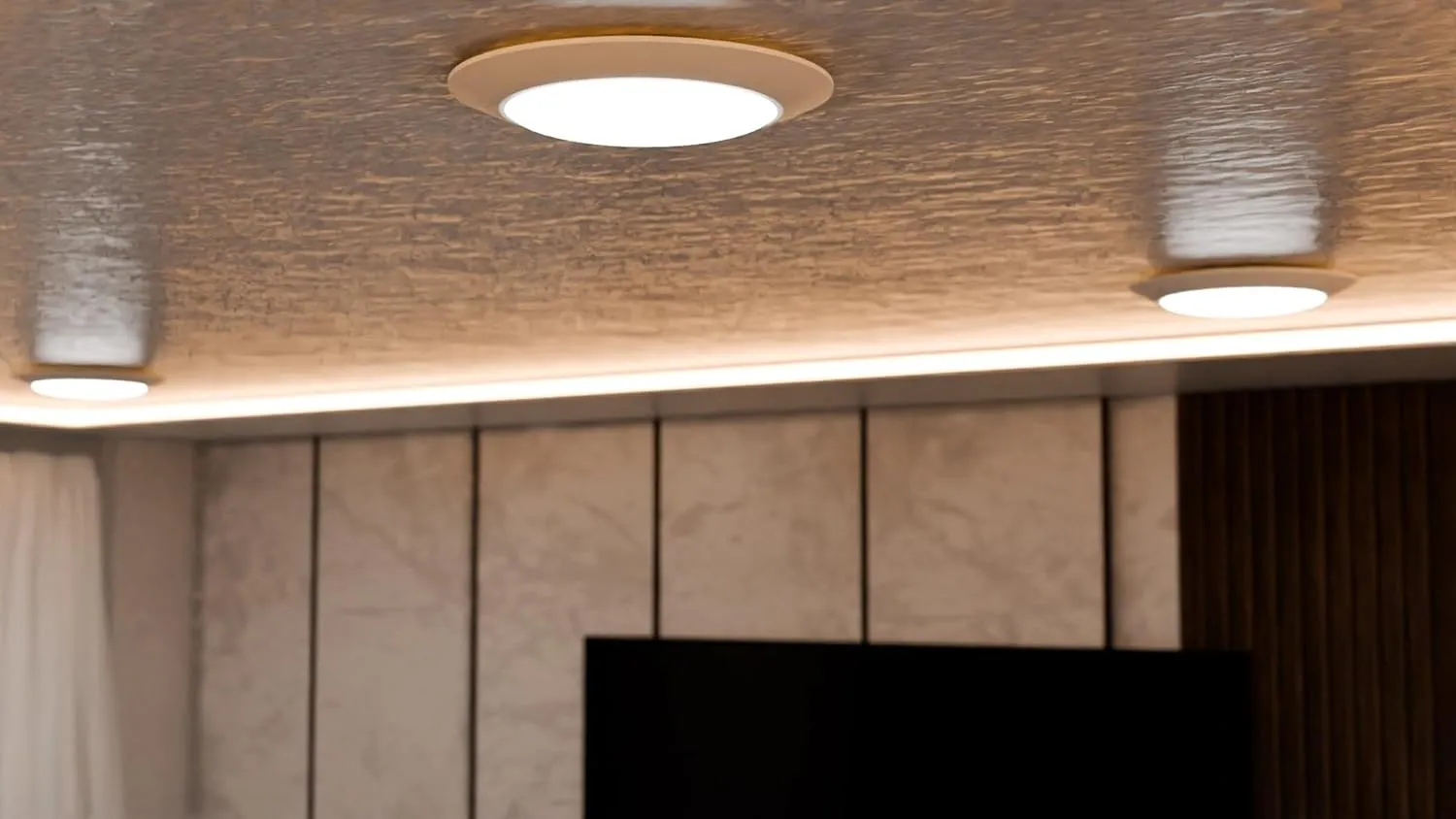 7.5" Flush Mount Ceiling Light Fixtures | Round LED Disc Light | 16.5W (120W Equivalent), 120V, 4000K, ETL, Wet Location- 4/6" J-Box(Natural White, 6 Pack)