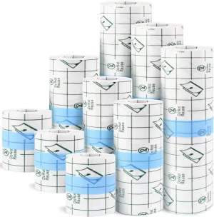 9 Rolls Waterproof Bandages, 3 Sizes Transparent Film Dressing, Clear Adhesive Bandages, Shower Shield Dressing Tape for Shower Tattoos(3 Sizes)
