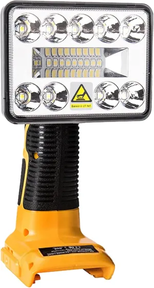 9W 1000LM Flashlight Powered by Dewalt 20V Li-ion Battery for Dewalt Light, 20V Jobsite light with USB Port&Zinc Alloy 90 Degree Pivoting Head, LED Work Light for Outdoor/Indoor/Emergency