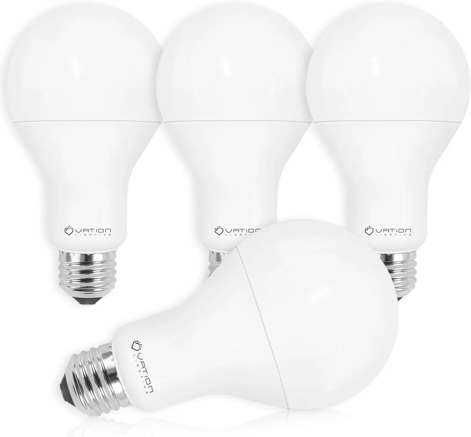 A21 23W Super Bright LED Bulb, Dimmable LED Light Bulb, 3000 High Lumen, Stable Heat Dissipation, 2,5000 Hour Lifespan, 150-200 Watt Equivalent, 2700K Soft White, E26 Porch Light Bulb, 4-Pack
