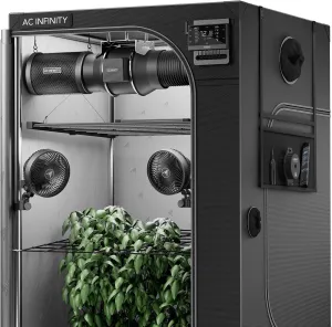 AC Infinity Advance Grow System PRO 5x5, 6-Plant Kit, WiFi-Integrated Grow Tent Kit, Automate Ventilation, Circulation, Schedule Full Spectrum Samsung LM301H EVO Bar LED Grow Light, 2000D Mylar Tent